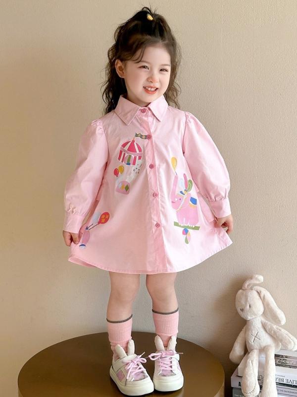 ワンピース キッズ 子供服 女の子 春秋 長袖 チュールスカート プリンセス かわいい おしゃれ ポリエステル ピンク系