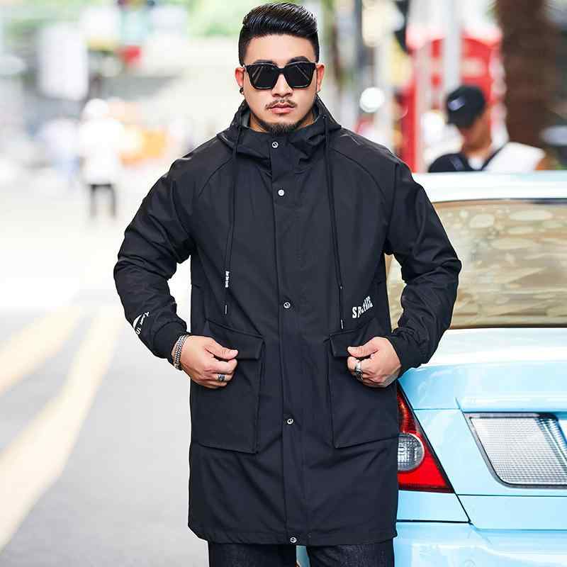 厚地の外套 メンズ 気が大きい大きさ 年月 心地よい 成人男性用 アウター 真っただ中丈 ゆったり やり方着 太め 今めかしい 緑であること 黒いこと
