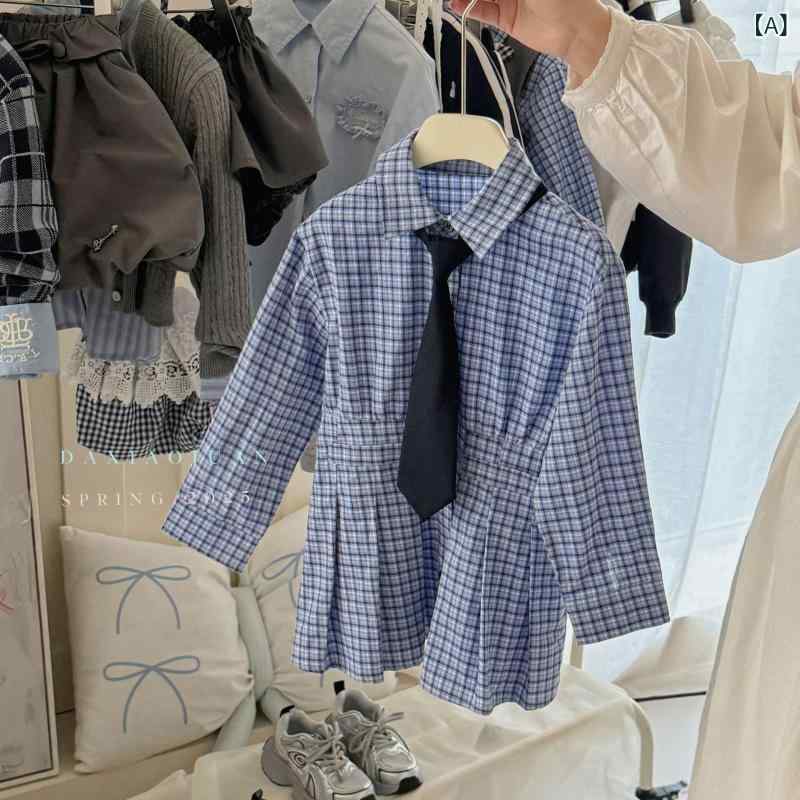 子供服 シャツ & ブラウス 格子柄 長袖 男女兼用 兄弟 姉妹 ペアルック 綿100% 柔らかい 通園 通学 普段使い 韓国風 春秋 90cm 100cm 110cm 120cm 130cm 140cm 150cm