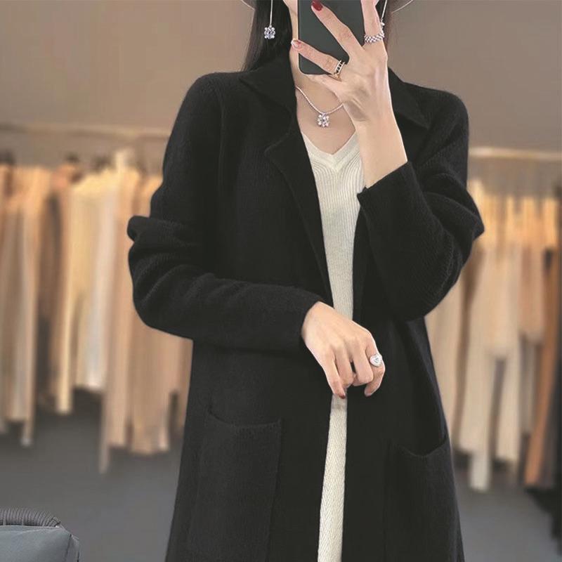 ニット カーディガン レディース 春秋 きれいめ ニットカーディガン ゆったり 長袖 トップス 無地 オフィス カジュアル 羽織り 薄手 冷房対策 ブラック グレー ベージュ