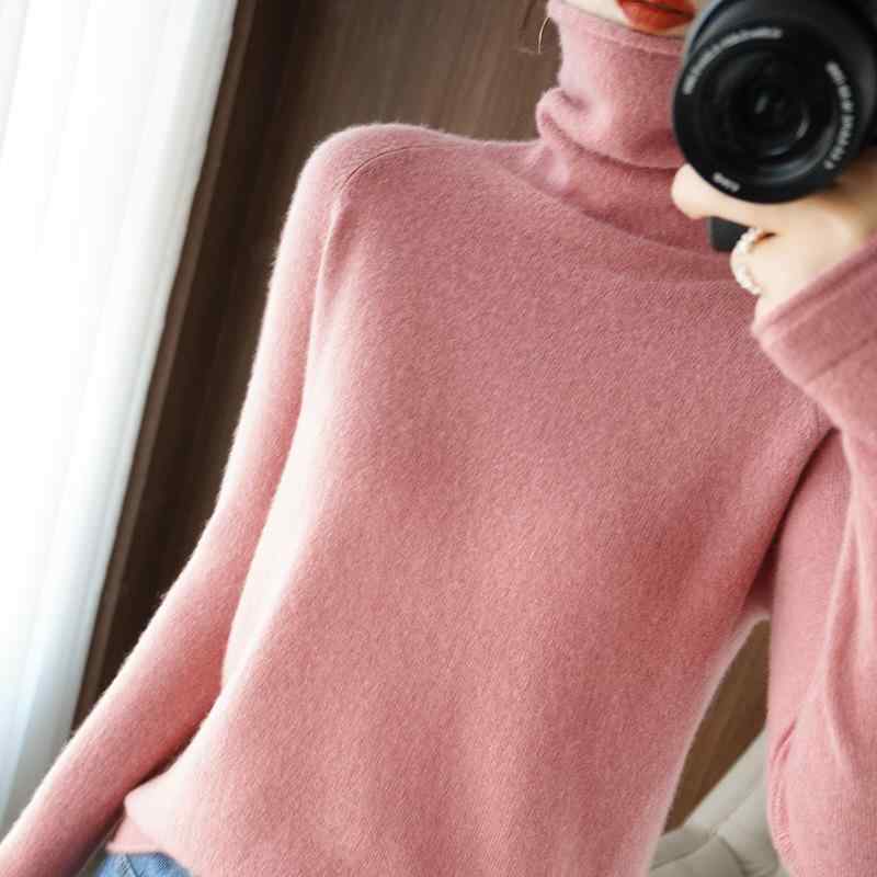 ニット レディース 長袖 秋冬 タートルネック セーター チュニック ゆったり 厚手 無地 トップス カットソー あったか 暖か 着痩せ 通勤 オフィス カジュアル かわいい きれいめ 白色 イエロー レッド ブラック 草木緑 金? 皮粉 浅米 浅? 浅