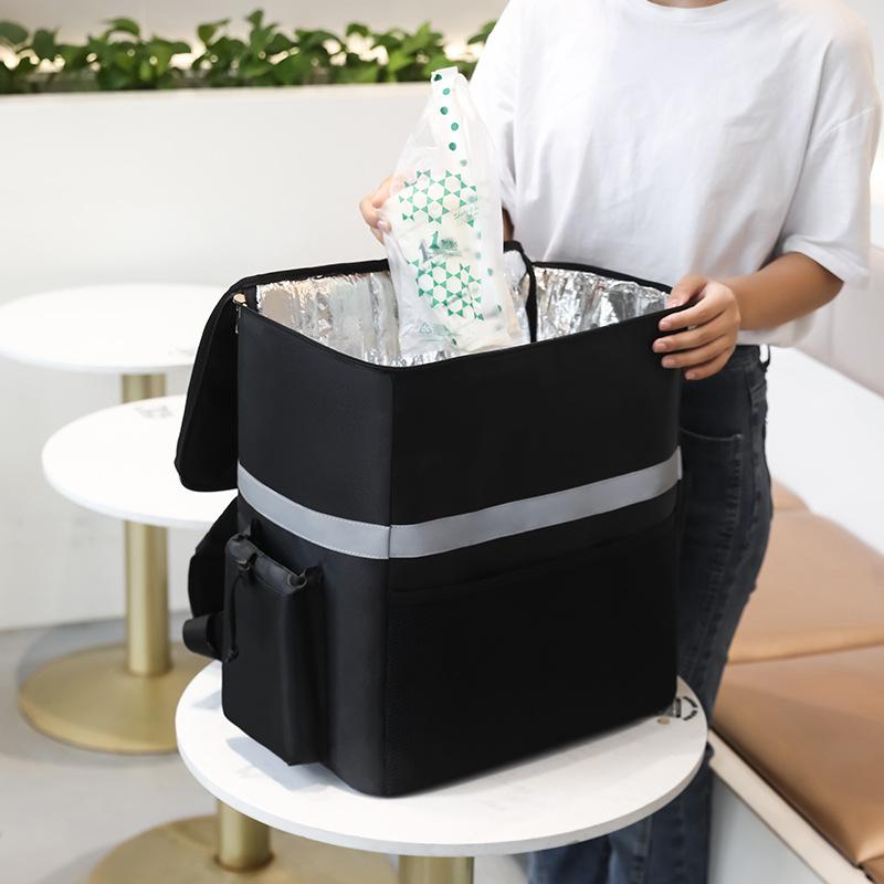 リュック 保冷バッグ 保温バッグ 配達用 宅配 デリバリー バッグ 防水 オックスフォード布 35L 大容量 黒 ブラック