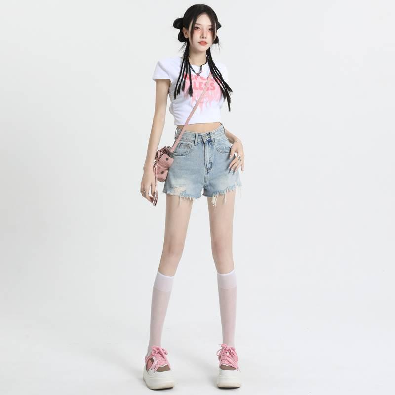 デニムパンツ 女性用 高腰 直筒 ストレートレッグ 牛仔 綿素材 軽量 気質 通勤 都市スタイル かわいい 清新 秋冬 ライトブルー ハイウエスト スリムシルエット 普段使い 伸縮性 吸湿速乾 快適 ミディアムウェスト ブルージーンズ ロングパンツ タイ
