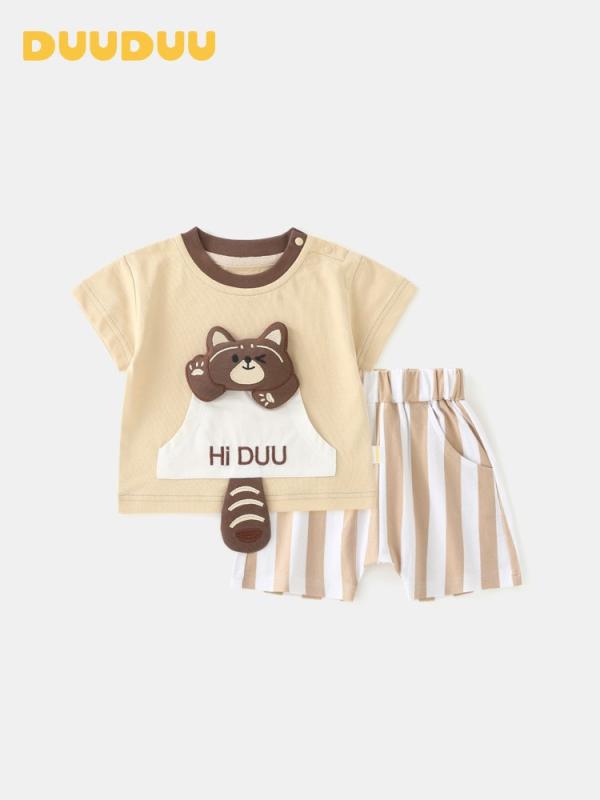 ベビー 上下セット 薄手 半袖 Tシャツ 短パン 2点セット 夏服 男の子 かわいい 80 90 100 綿 柔らかい 通園 保育園