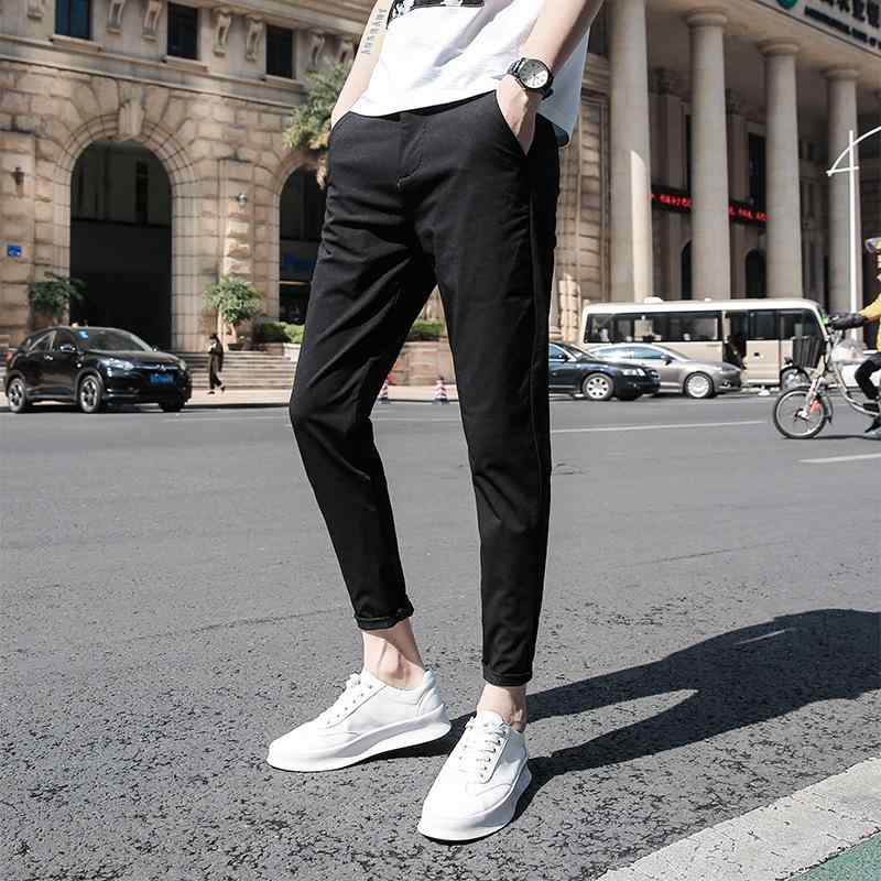 ジーンズ メンズ スリム テーパード デニムパンツ 春夏 薄手 ハイスエスト カジュアル パンツ 黒