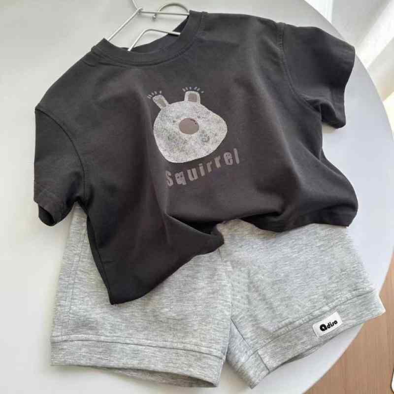 子供用セットアップ 半袖Tシャツ 短パン 2点セット 男の子 女の子 薄手 綿91%以上 カジュアル 普段使い ルームウェア