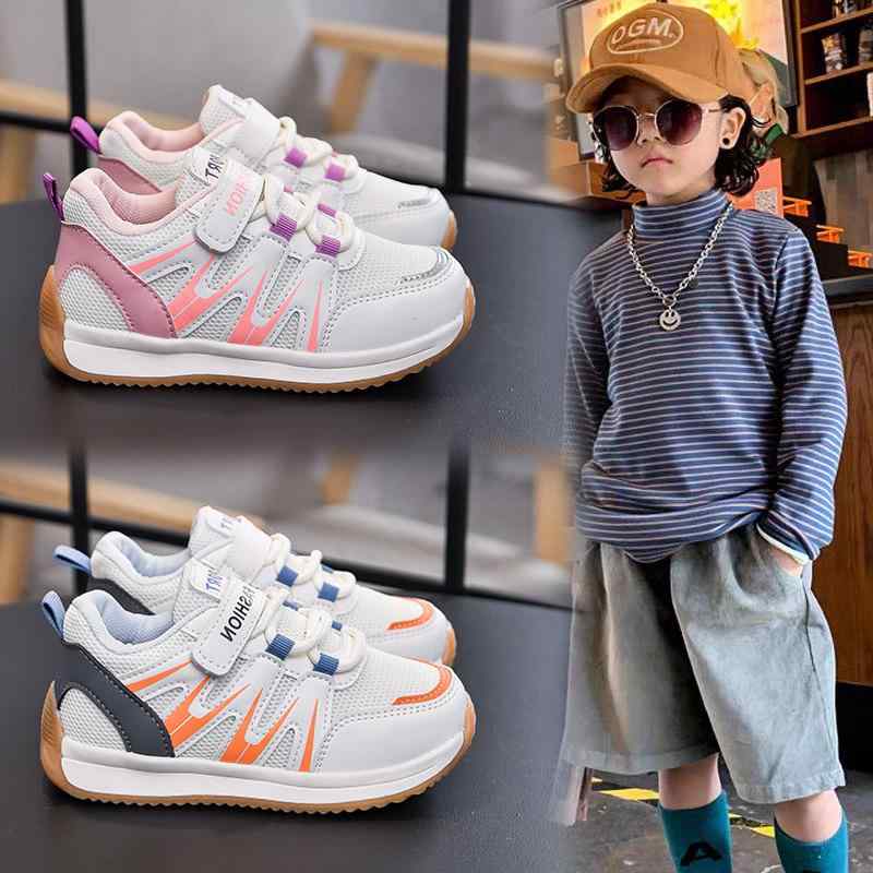 スニーカー キッズ 子供靴 男の子 女の子 運動靴 通気性 メッシュ 軽量 滑り止め 春秋 幼稚園 保育園 小学生 ブルー ピンク系 1歳 2歳 3歳 4歳 5歳 6歳