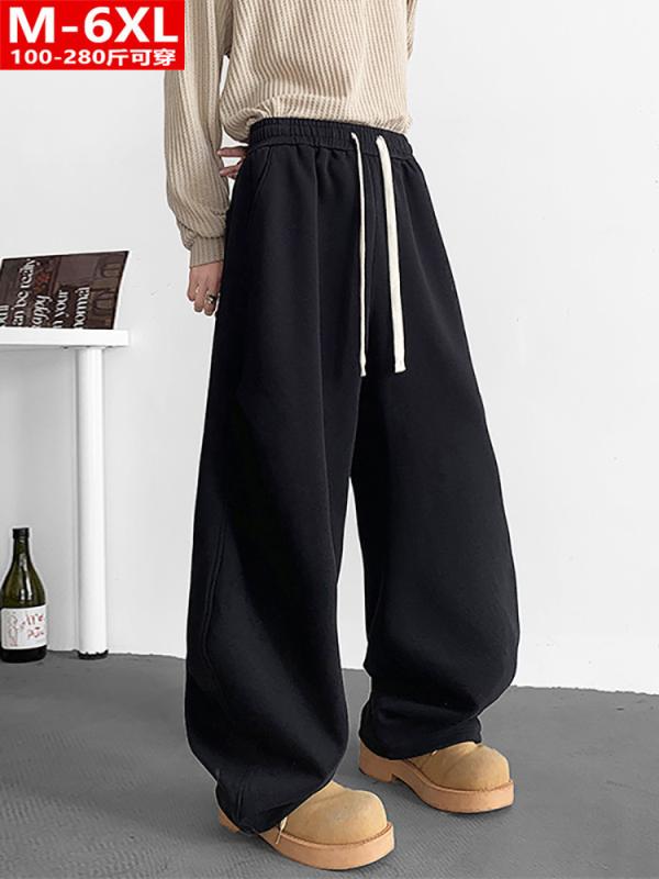 メンズ テーパードパンツ ワイドレッグパンツ リラックスパンツ イージーパンツ スラックス ボトムス 伸縮性 ウエストゴム ブラック グレー 普段使い