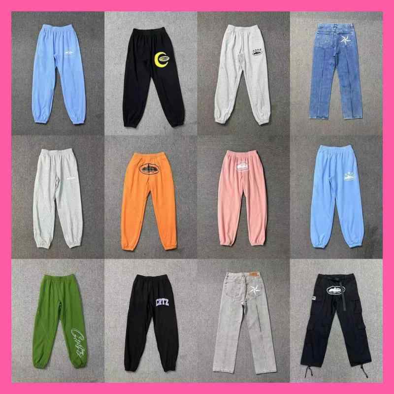 パンツ 男女兼用 カップル アルファベット ロゴ プリント 伸縮性 ストレート スポーツパンツ スウェットパンツ ルームウェア 普段使い コットン グレー ブラック ブルー 春夏