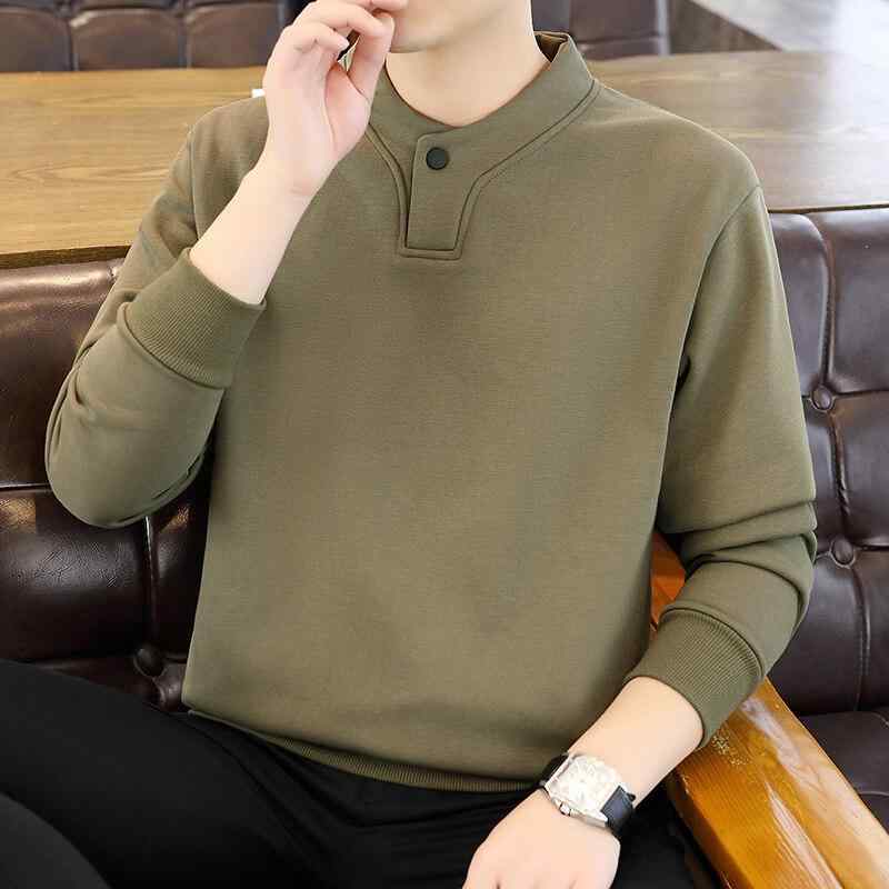 パーカー メンズ 長袖 Tシャツ 春秋 無地 Vネック プルオーバー トップス カットソー ドロップショルダー ゆったり 白 黒 赤 グレー