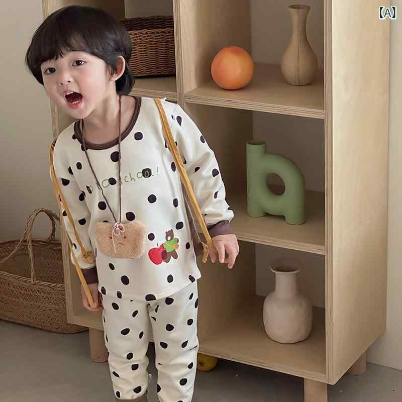 子供用パジャマ 上下セット 桜柄 ベルベット あったか素材 韓国風 かわいい ラウンドネック ホームウェア 部屋着 長袖 長ズボン ポリエステル
