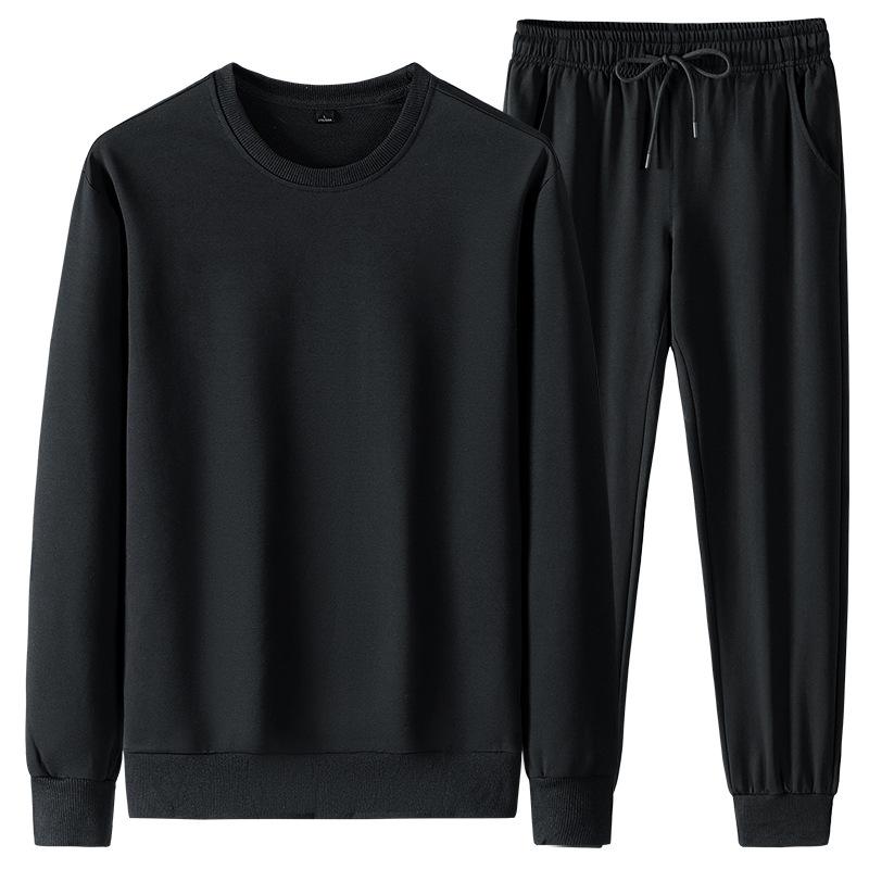 スウェット メンズ スウェットセットアップ スポーティ カジュアル 長袖 Tシャツ ロングパンツ 上下セット ポリエステル ブラック ホワイト