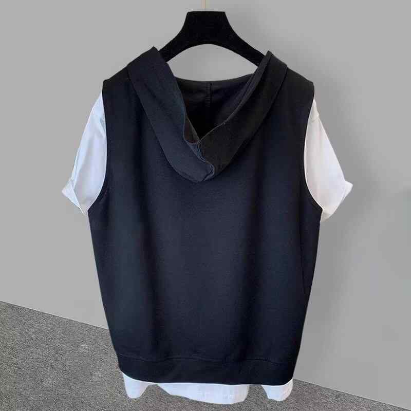 Tシャツ メンズ 半袖 薄手 コットン混紡 配色 クルーネック カットソー トップス ルーズ カジュアル 普段使い