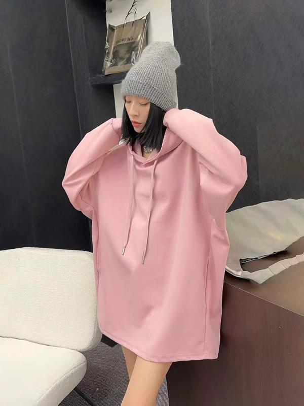 パーカー レディース ゆったり 厚地の外套大きさ フーディー トップス 長袖 真っただ中丈 流汗 普段使い走り 御部屋着 伸び伸びする 可愛らしい サクラ色系 黄色 杏色
