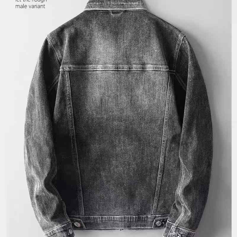 ジャケット 男性用 デニムジャケット Gジャン ブルゾン ライトアウター 羽織り 長袖 普段使い M L XL XXL 3L 4L 春秋 カジュアル スタンダード 翻 Collar
