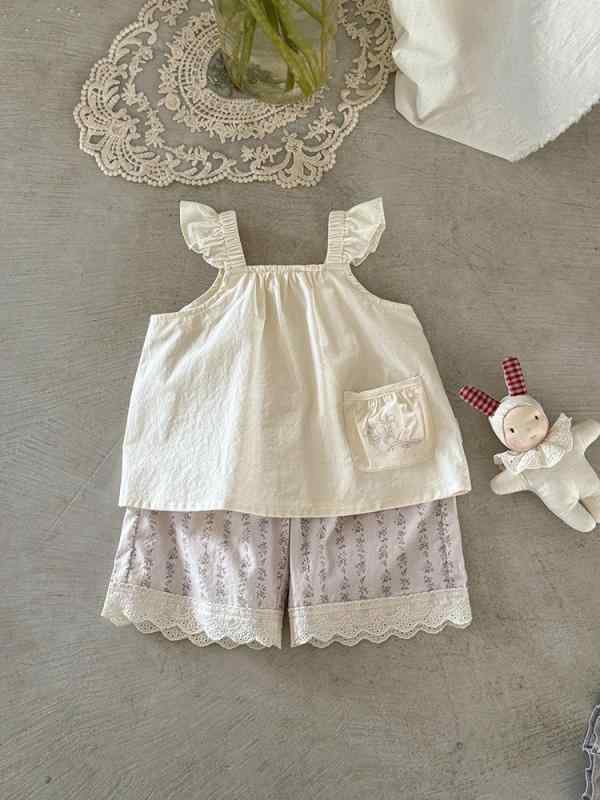 ベビー服 女の子 タンクトップ トップス 春夏 子供服 薄手 かわいい 花柄 コットン100% 吸湿速乾 73cm 80cm 90cm 100cm