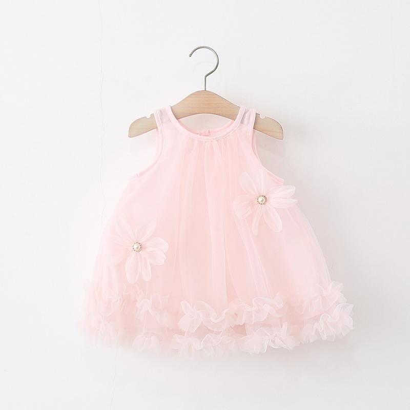ワンピース 女の子 夏 ベビー ノースリーブ 花柄 かわいい プリンセス スカート 73CM 80cm 90cm 100cm 110cm 120cm ピンク イエロー コットン 普段使い 部屋着