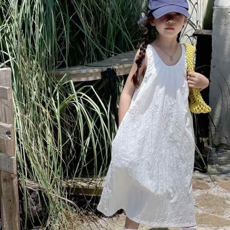 ワンピース キッズ 女の子 夏服 子供服 ノースリーブ チュニック リゾート 海 プリンセス かわいい コットン 綿100% 100cm 110cm 120cm 130cm 140cm 150cm 160cm 170cm