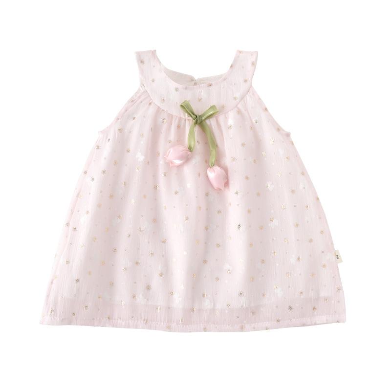 ワンピース ベビー服 女の子 吊りスカート 子供 プリンセスドレス Aライン 幼児 吊り紐 純綿 かわいい 普段着 お出かけ 結婚式 パーティー ピンク系 イエロー