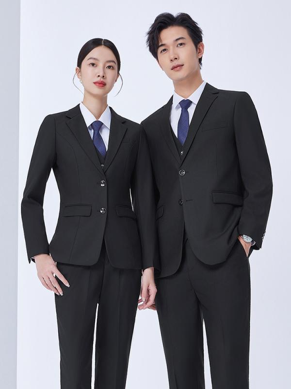 スーツ レディース メンズ ファッション 事務服 長袖 セットアップ ビジネス フォーマル オフィス 通勤 男性用 女性用 黒 紺 グレー 青 ズボン スカート ポリエステル｜イーマイショップ 7,982円