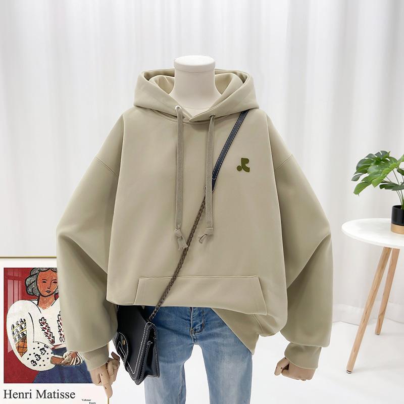 パーカー レディース 春 長袖 プルオーバー ゆったり 無地 ポケット付き かわいい カジュアル トップス ピンク系 茶色 普段使い 部屋着