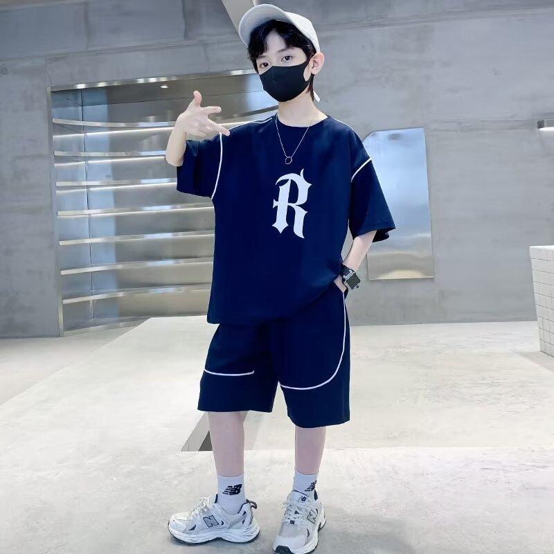 子供用セットアップ キッズ 男の子 夏服 半袖 短パン 2点セット 普段着 部屋着 ボーイズ 120cm 130cm 140cm 150cm 160cm 170cm