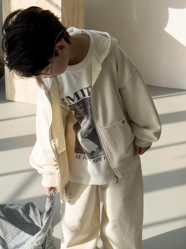 キッズ スウェット セットアップ 上下2点セット 長袖 パーカー ロングパンツ 子供服 男の子 ボーイズ 春秋 カジュアル スポーティー 普段着
