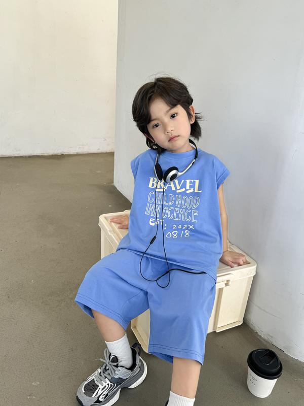 キッズ 男の子 Tシャツ ショートパンツ 上下セット 子供服 綿100％ 薄手 半袖 ハーフパンツ 2点セット 普段着 部屋着 スポーツ 春夏
