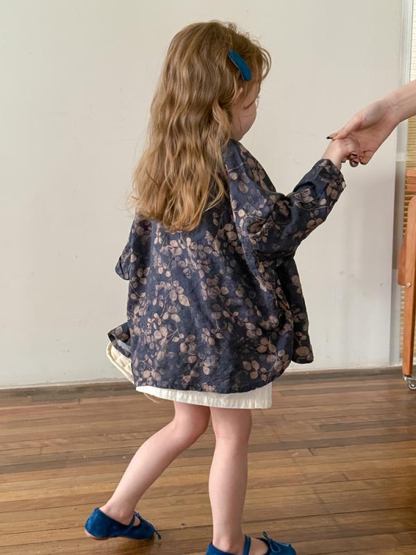 子供服 花柄シャツ 春夏 長袖シャツ 男の子 女の子 竹節 綿麻 シャツ ブラウス キッズ 幼児 通園 通学 普段着 かわいい おしゃれ