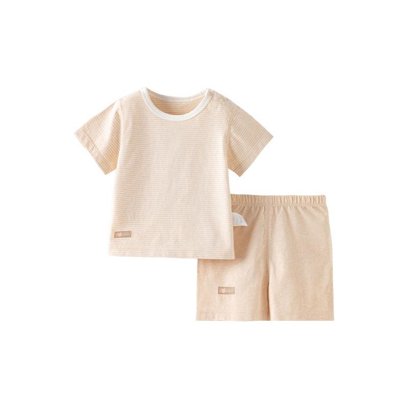 ベビー 上下セット 薄手 Tシャツ 短パン セットアップ 男女兼用 子供服 綿100% 接触冷感 通園 普段着 春夏