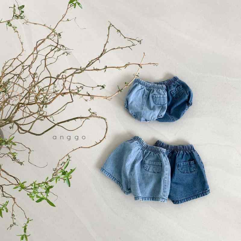 子供服 パンツ 韓国風 ベビー 短パン デニム ブルマ 赤ちゃん バルーンパンツ 綿100％ 夏 幼児 接触冷感 柔らかい 無地