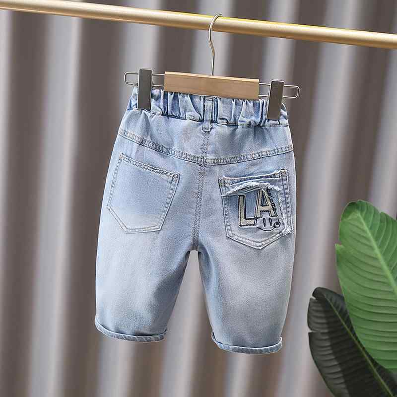 キッズ デニム ハーフパンツ 男の子 子供服 薄手 ジーンズ 7分丈 カジュアル パンツ ボーイズ 夏用 普段着 おしゃれ コットン 100 110 120 130 140 150 160