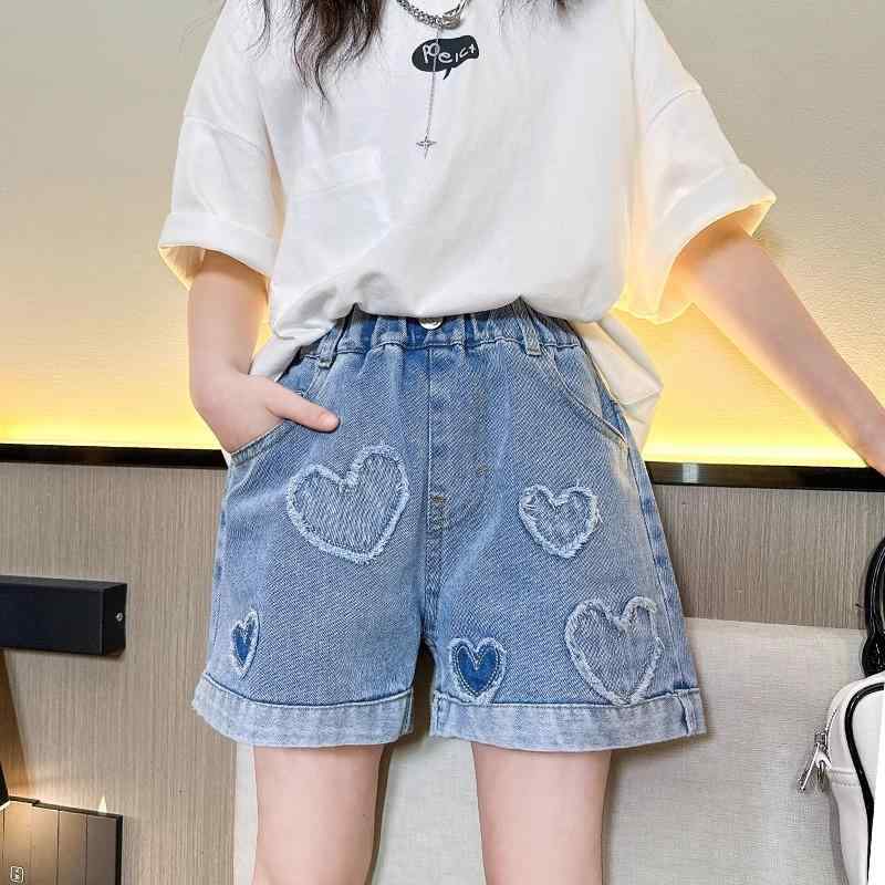 子供服 パンツ 女の子 デニムショートパンツ キッズ ハーフパンツ 春夏 カジュアルパンツ 大童 ガールズ 短パン ブルージーンズ 綿