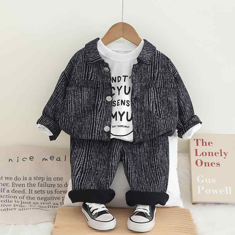 子供服 男の子用 セットアップ 春秋物 デニムジャケット パンツ 上下セット 3点セット ボーイズ 幼児 普段着