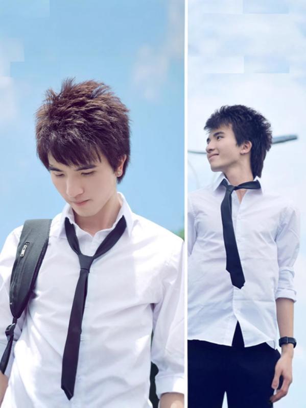 メンズ 学生服 制服 長袖 シャツ トップス 綿混紡 素材 幅広 ゆったり シルエット スクエア ネック ライン 無地 デザイン 普通 厚み 青少年 向け 日式 レトロ スタイル 白色 春季 通学 普段使い 軽量 快適 フィット サイズ XS S M L