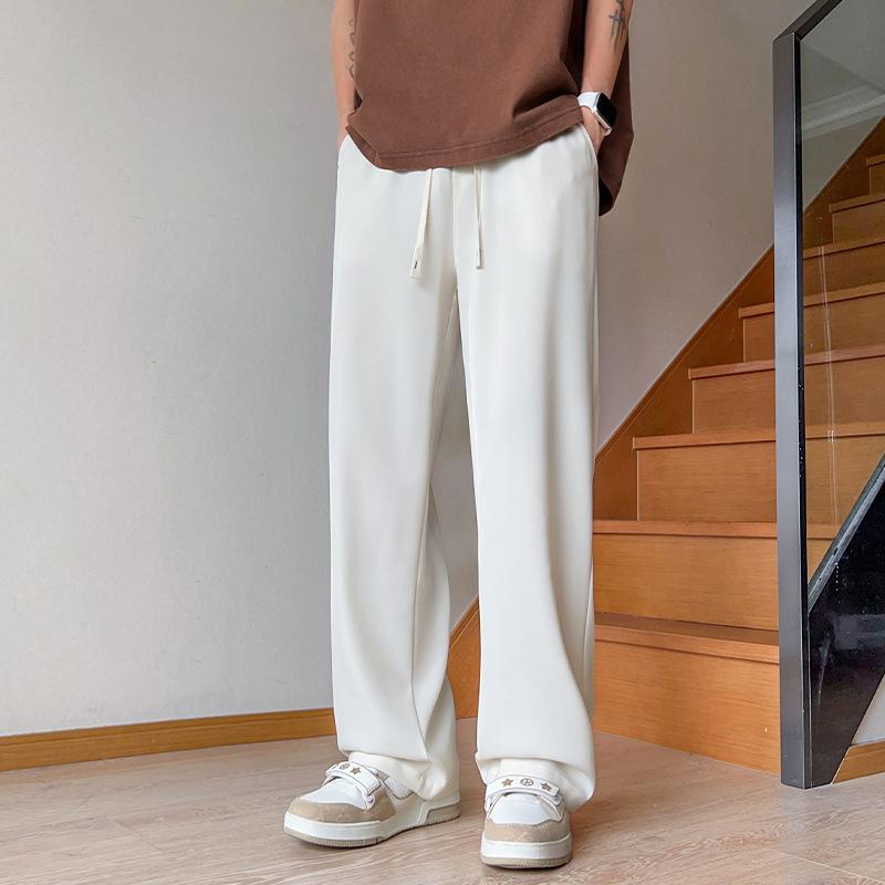 パンツ 男性用 リラックス ストレート 薄手 接触冷感 ズボン 春夏 ポリエステル グレー ベージュ ブラック 4,597円
