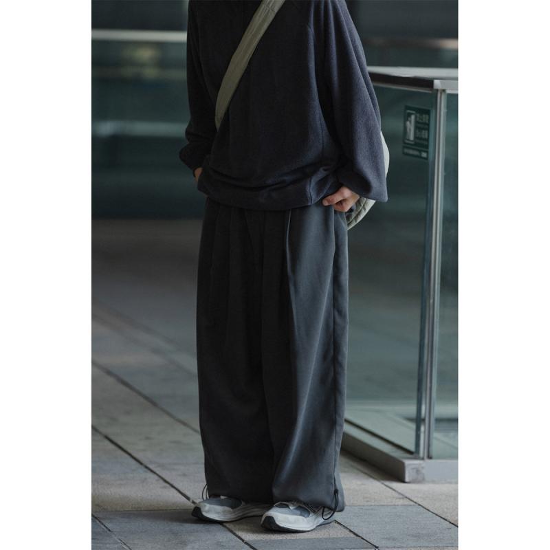 ズボン下 成人男性用 細工物ズボン下 引っ切り無い レトロ 濫りがわしい ドローストリング 裾絞り カーゴパンツ ポリエステル 通気性 耐摩耗 薄墨色 珈琲色