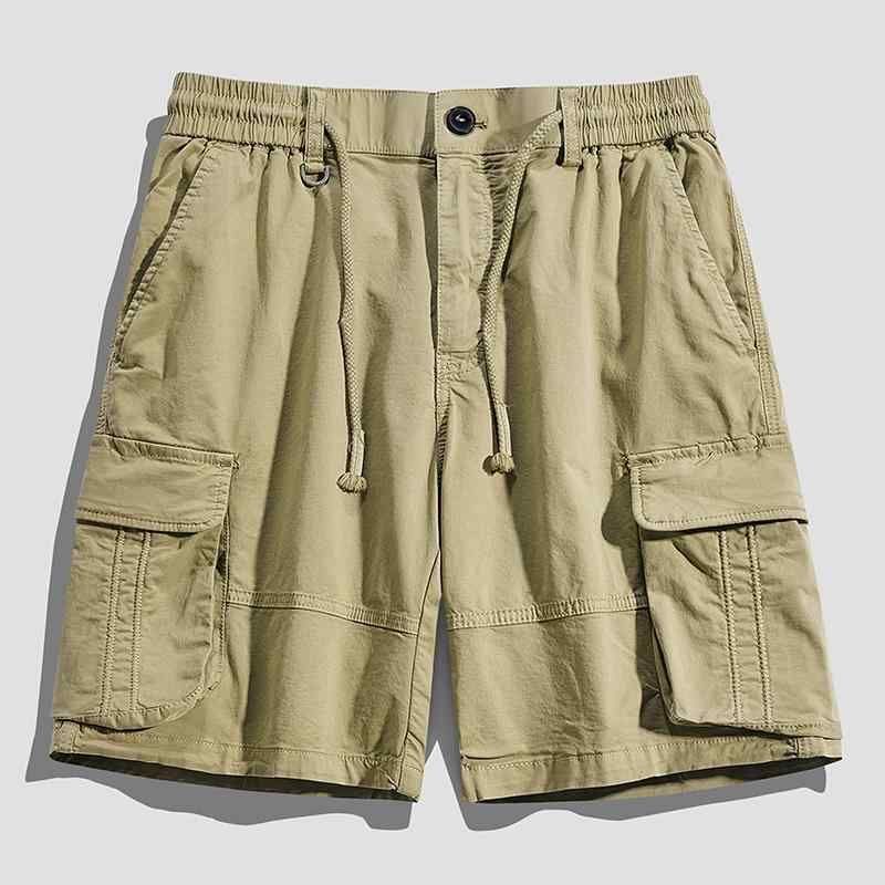 パンツ メンズ 男性用 カーゴパンツ ハーフパンツ 5分丈 短パン ミリタリーパンツ ワークパンツ ズボン ボトムス ゆったり 無地 薄手 カーキ ブラック グレー