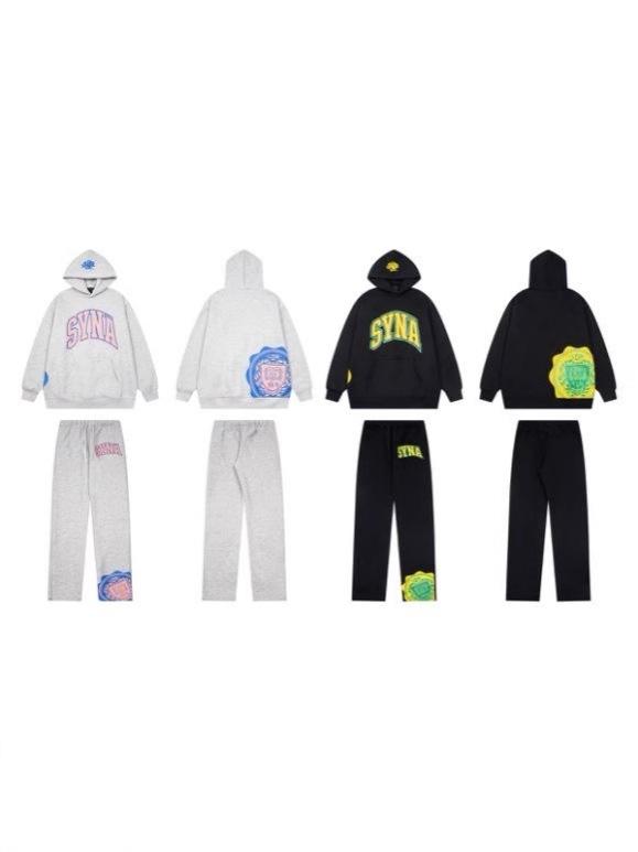 スウェット メンズ レディース ストリート ヒップホップ パーカー セットアップ 長袖 綿 部屋着 ルームウェア ダンス スポーツウェア 秋冬 ブラック グレー|イーマイショップ
