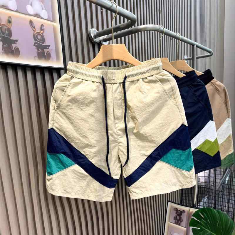 ハーフパンツ 男性用 短パン 接触冷感 軽量 速乾 スポーツ カジュアル アウトドア 普段使い 黒色 杏色