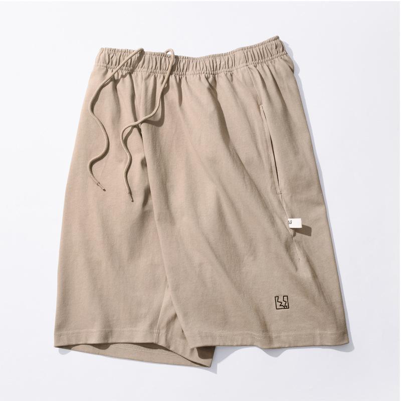ハーフパンツ 男性用 コットン100% スポーツ カジュアル ゆったり 5分丈 ショーツ 花灰 ・柑色 藏青色