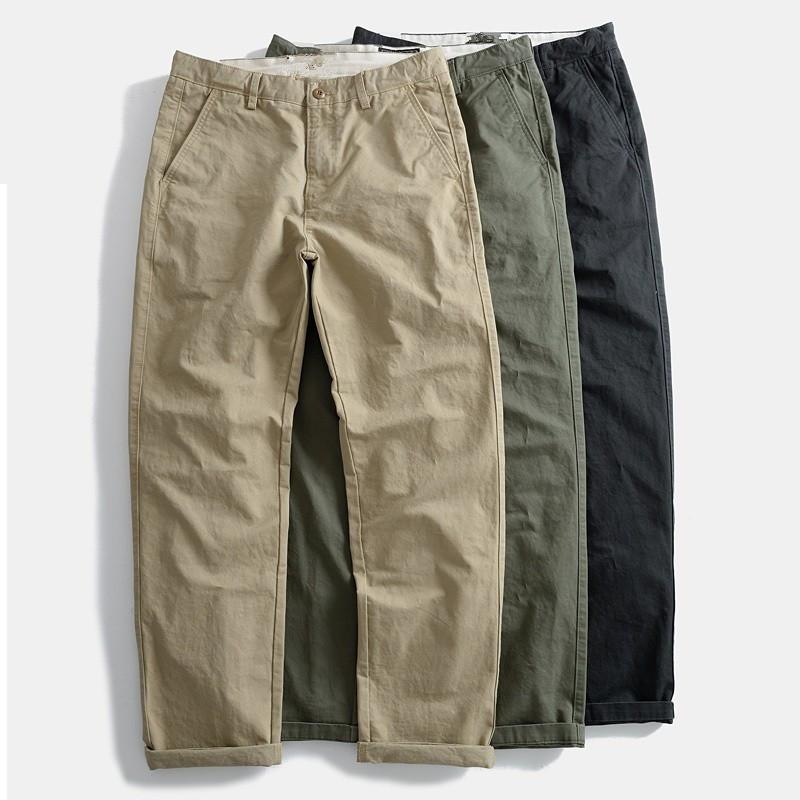 ワークパンツ メンズ コットン ズボン 秋冬用 ゆったり アウトドア ストレートパンツ ロングパンツ 大きいサイズ 男性用 ビジネスカジュアル 高身長 高見え 上品 薄手
