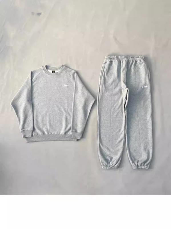 スウェットパンツ 男性用 ストリート ダンス ヒップホップ 刺繍 裾絞り 運動 スポーツ ウェア コットン 伸縮性 ウエストゴム グレー ブラック
