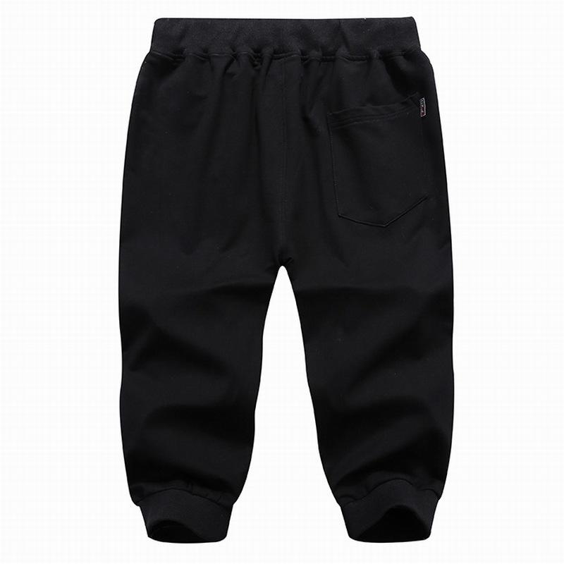 パンツ メンズ 男性用 7分丈パンツ 伸縮性 ウエストゴム スポーツ カジュアル 裾絞り ブラック ブルー グレー 綿