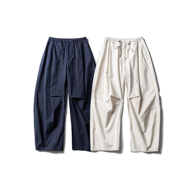 パンツ 男性用 ワークパンツ ストレート ゆったり ワイドレッグパンツ ミリタリー ベージュ 紺