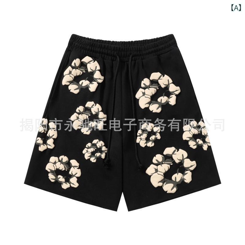 セットアップ メンズ 水洗 木綿 花柄 プリント 半袖 シャツ ショートパンツ 上下セット ルームウェア 普段使い リラックス 部屋着 春夏