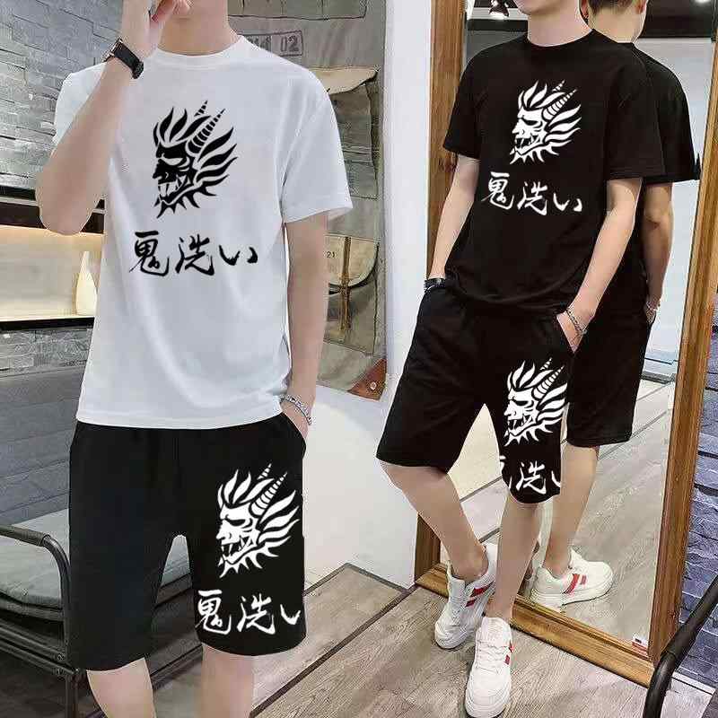 メンズ 部屋着 Tシャツ ショートパンツ セットアップ 男性用 コットン 薄手 半袖 ハーフパンツ スポーツ カジュアル ブラック ホワイト グレー