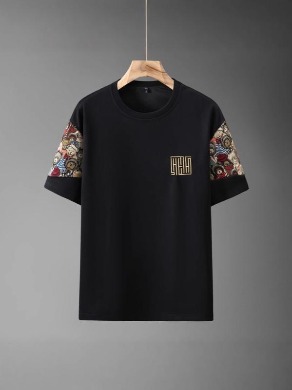 メンズ 半袖 Tシャツ 短パン セットアップ 男性用 普段使い 中国風 ポリエステル 大きいサイズ 5XL 6XL 7XL 8XL 9XL 10XL
