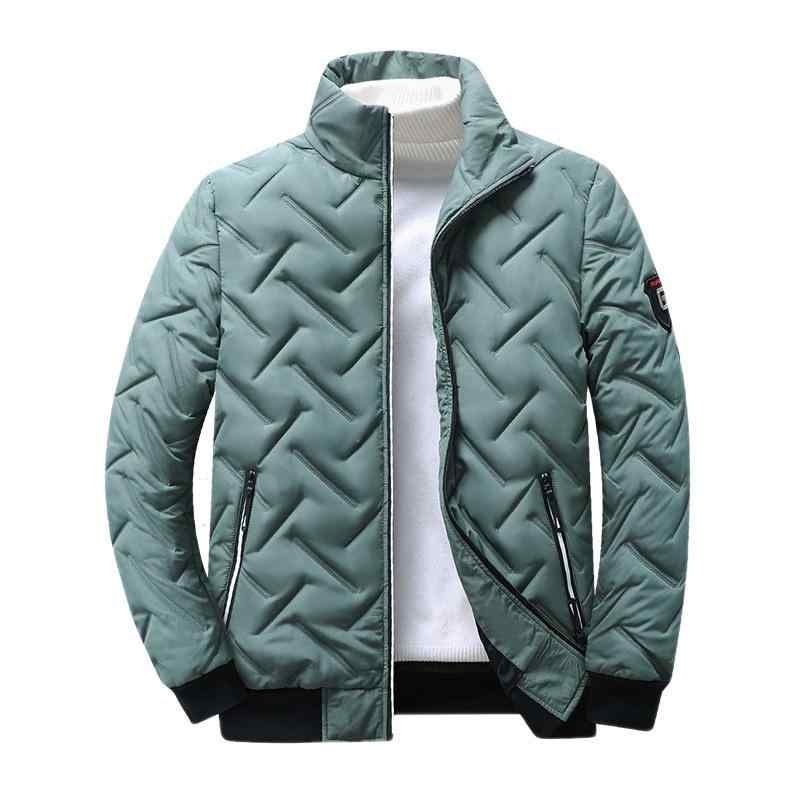 メンズ ジャケット 秋冬 立襟 コットン 厚手 ショート丈 ブルゾン 男性用 アウター 普段使い 防寒 灰色 黒 緑 紺 4,853円