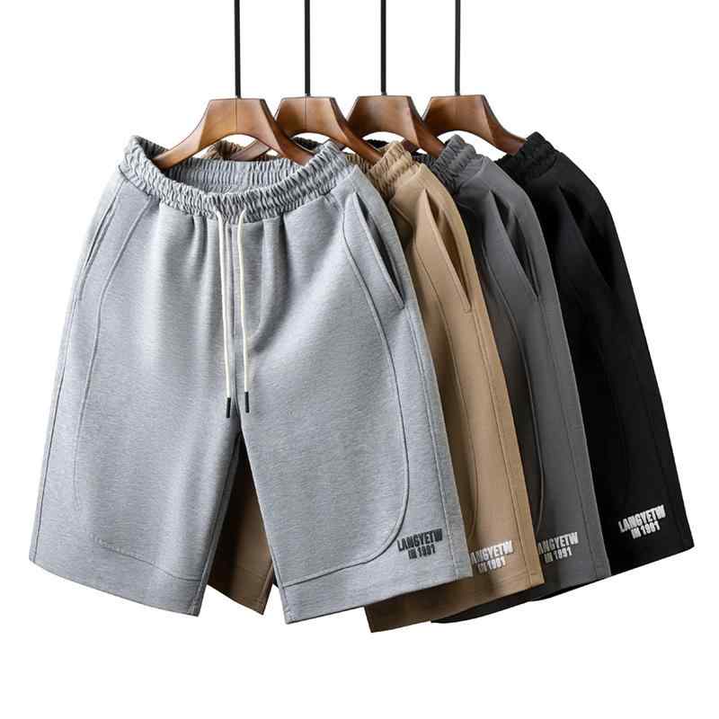 ハーフパンツ メンズ 男性用 アメカジ バスケットボール スポーツ 5分丈パンツ ワイド ゆったり コットン混紡 ブラック ライトグレー カーキ スモークグレー